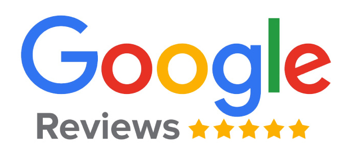 google logo with 5 star review icon